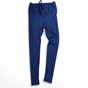 Navy Blue High-Waisted Leggings